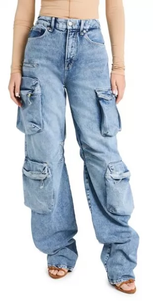 Denim Cargo Jeans