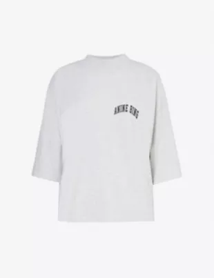 Palmer Brand Print Cotton Jersey T Shirt