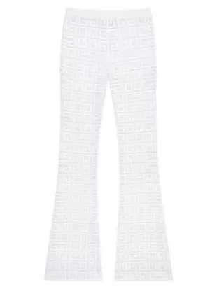 Flare Pants In 4G Jacquard