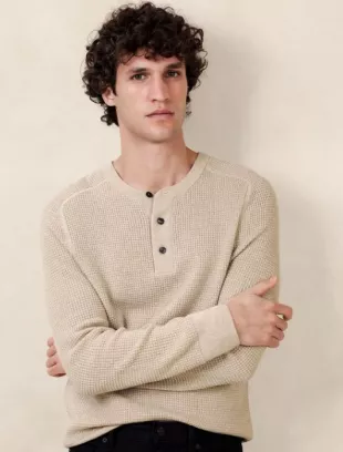 Sante Merino Henley Sweater