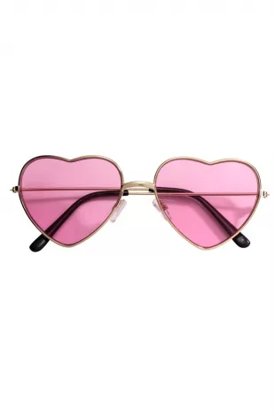 Pink Heart Sunglasses