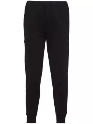 Logo-Patch Tapered-Leg Track Pants