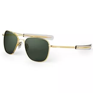 23k Gold Classic Aviator Sunglasses for Men or Women Polarized 100% UV