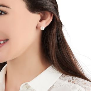 Boucles d'Oreilles Or Perle de Culture