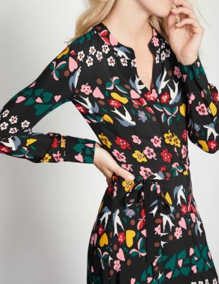Robe Noir Imprimé