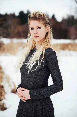 Premade - Aslaug Grey Wool Dress