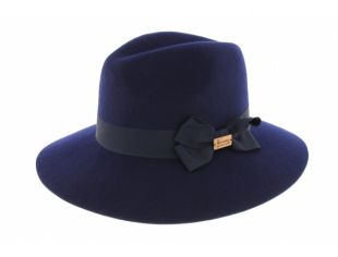 Chapeau Femme Bleu Marine feutre tendance, livré en 48h!