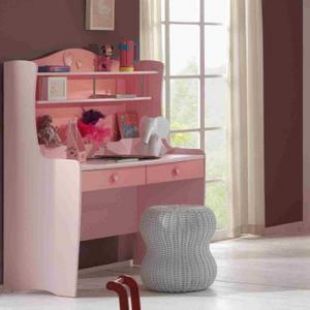 LIZZY Bureau 144 cm laqué rose