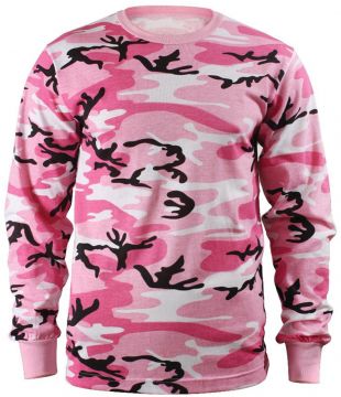 Tactical Camo Long Sleeve T Shirt Military Camouflage Crew Neck Tee Undershirt  | eBay