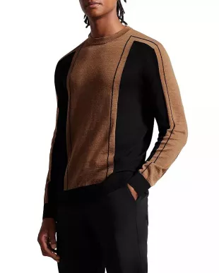 Mitted Striped Merino Sweater