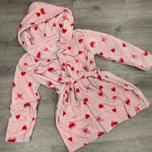 Pink Logo Heart Fleece Robe