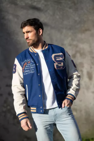 Teddy Schott X Off-white in blue