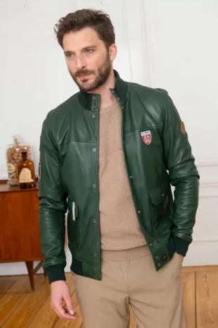 Blouson en cuir 24h Le Mans