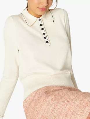 Liv Cotton Merino Collared Jumper
