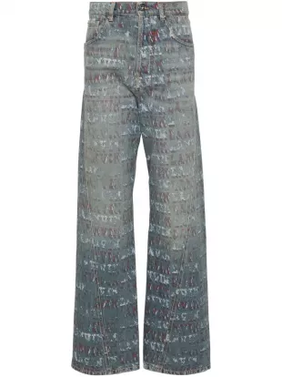 Lanvin - x Future Logo-Print Jeans