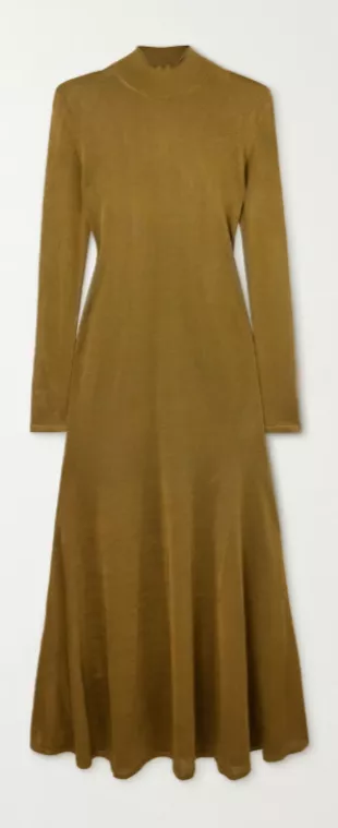 Jersey Turtleneck Gown