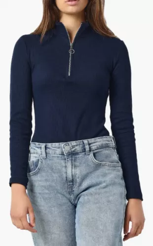 Women's Ruffle-Neck Pullover Sweater