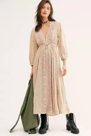 Free People - Fable Embroidered Maxi Dress