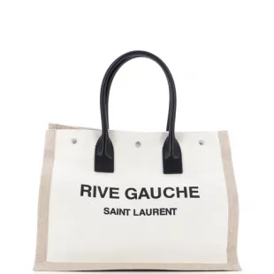 Rive Gauche Shopper Tote Canvas Small