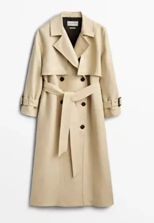 Trench Coat With Belt