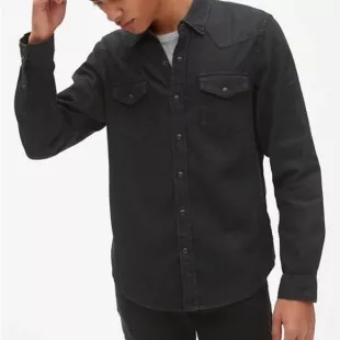 1969 Denim Western Shirt, Size L.