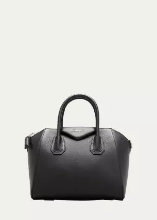 Antigona Small Top Handle Bag In Grained Leather