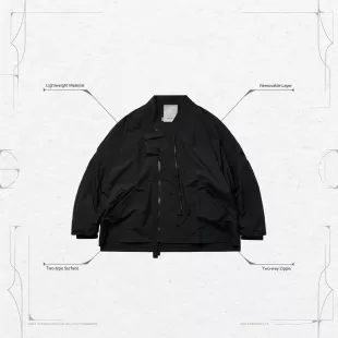 “VI-RT3” Utility 2-Layers KENDO Jacket - Black