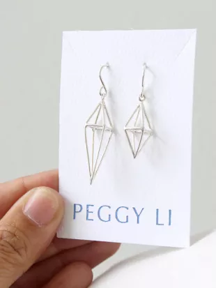 Triangle Cage Earrings