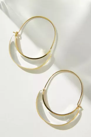 Crescent Hoop earrings