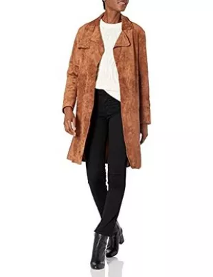 Blanc nyc faux suede trench fall essential offers trench coat