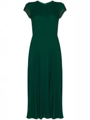 Reformation Cameron Dress in Green