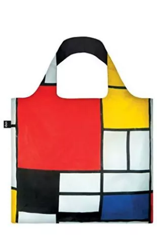 Museum Piet Mondrian's Composition Reusable Shopping Bag, Multicolored