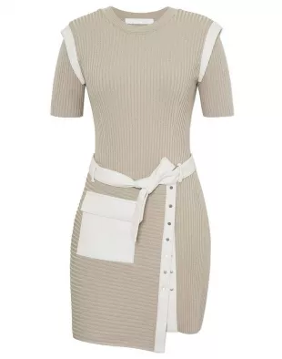Hardin Rib Belted Dress