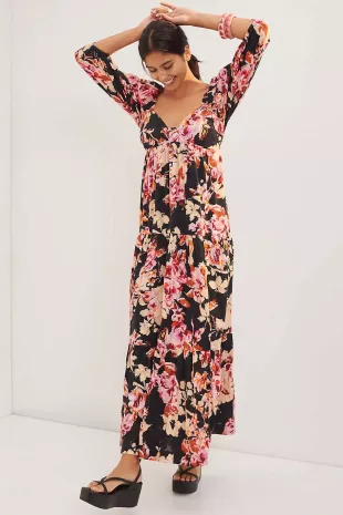 fitted lace wedding dress Blossom Hearts Maxi Dress main image 0