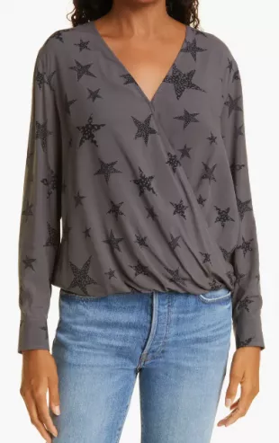 Hillary Star Surplice Top