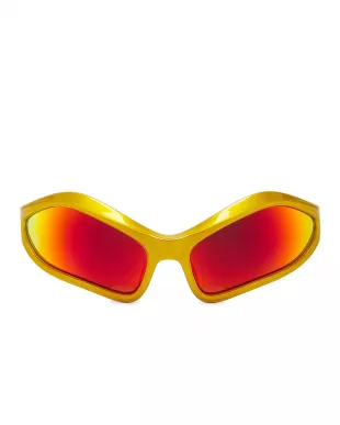 Gold & Red Warped Fennec Sunglasses