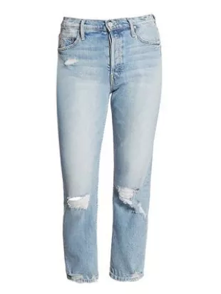 The Tomcat High-Rise Straight Distressed Jeans