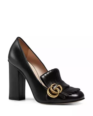 Marmont Leather Loafer Pumps