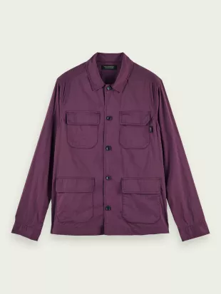 Lightweight Organic Cotton-Blend Worker Jacket In Resort