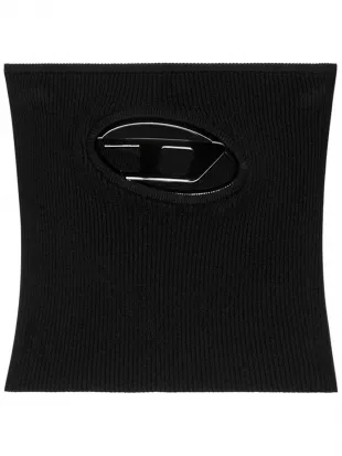 Logo-plaque Ribbed-knit Cropped Top