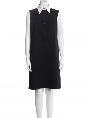 Prada - Virgin Wool Knee-Length Dress