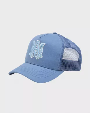 Light Blue Outlined MA Trucker Hat