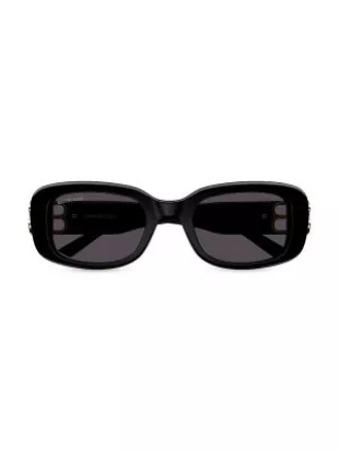 Black Rectangular Everyday Sunglasses