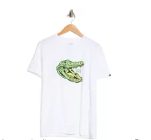 Micro Dazed Croc T-shirt In White
