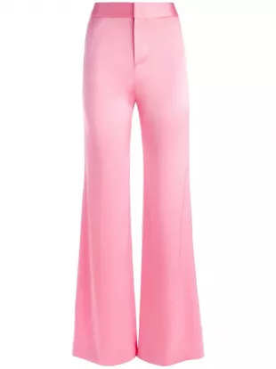 Alice + Olivia - Deanna Satin-finish Palazzo Pants