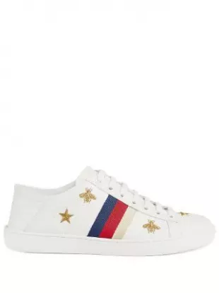 Ace Sneaker With Bees And Stars