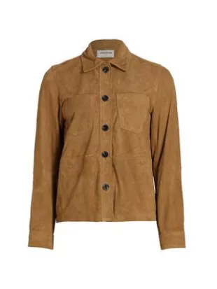 Toi Daim Suede Leather Shirt Jacket