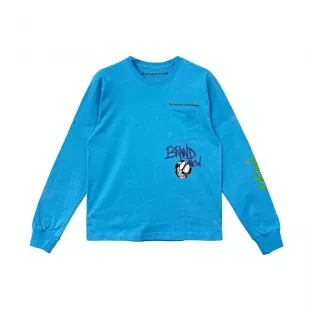 Matty Boy Brain T-Shirt in Blue
