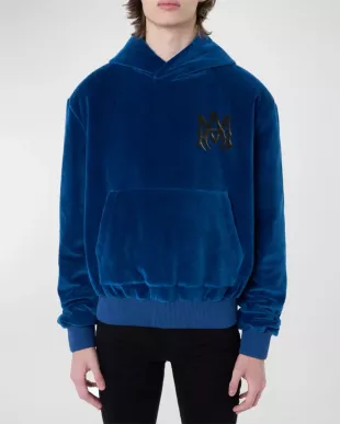 Amiri - Men's Velour Logo Hoodie