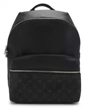 Black Monogram Leather Discovery Backpack